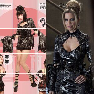 Lip Service 2009 Cherry Blossom Brocade PVC Tokyo Trix Mini Dress